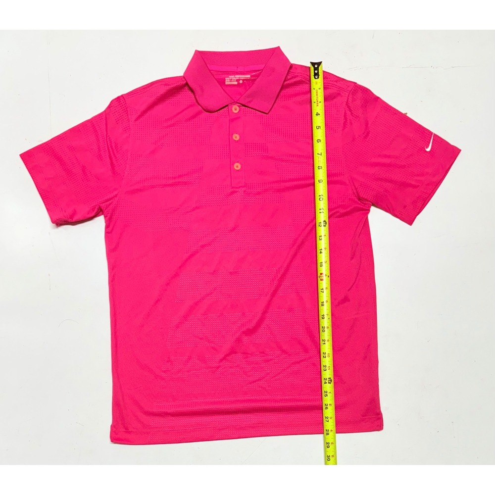 Nike Golf Tour Performance Dri-Fit Polo Shirt - Men's Medium - Hot Pink